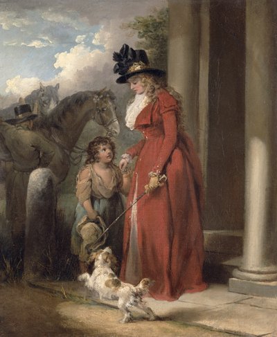 Die Tür des Gutsherrn, ca. 1790 von George Morland
